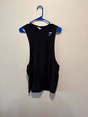 Gymshark Critical Drop Arm Tank Black Size M